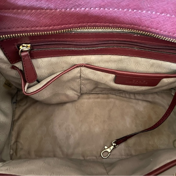 Michael Kors Selma Saffiano Leather Satchel/Crossbody Handbag - Picture 5 of 6